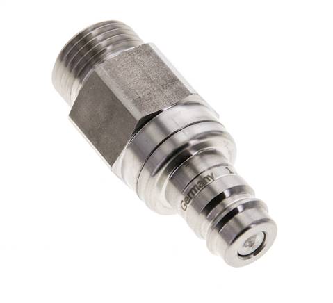 Acero inoxidable 316L DN 10 Acoplamiento de aire Enchufe G 1/2 pulgada Macho Doble Cierre
