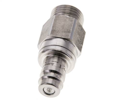 Acero inoxidable 316L DN 10 Acoplamiento de aire Enchufe G 1/2 pulgada Macho Doble Cierre