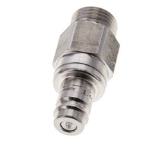 Acero inoxidable 316L DN 10 Acoplamiento de aire Enchufe G 1/2 pulgada Macho Doble Cierre