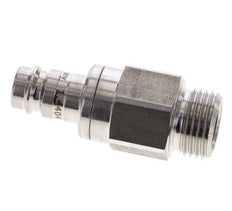 Acero inoxidable 316L DN 10 Acoplamiento de aire Enchufe G 1/2 pulgada Macho Doble Cierre