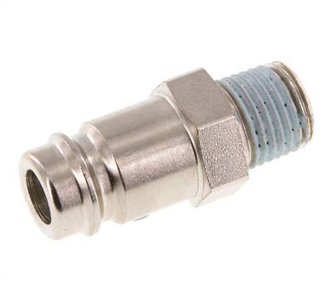 Acero endurecido DN 10 Acoplamiento de aire Enchufe R 1/4 pulgadas Macho