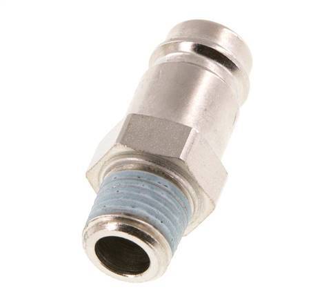 Acero endurecido DN 10 Acoplamiento de aire Enchufe R 1/4 pulgadas Macho