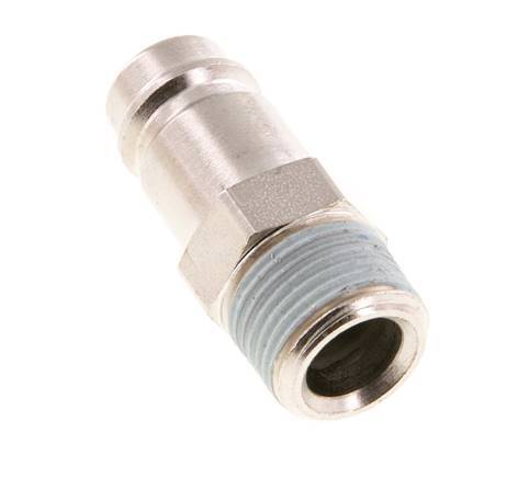 Acero endurecido DN 10 Acoplamiento de aire Enchufe R 3/8 pulgadas Macho