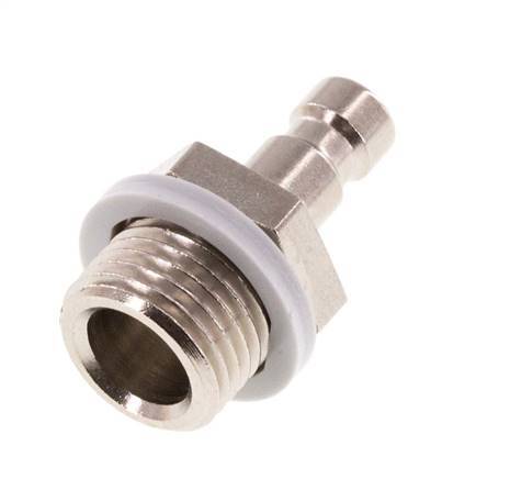 Nickel-plated Brass DN 2.7 (Micro) Air Coupling Plug G 1/8 inch Male [2 Pieces]