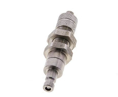 Acero inoxidable DN 2,7 (Micro) Acoplamiento de aire Tapón Tuerca de racor 4x6 mm Pasamuros Cierre doble
