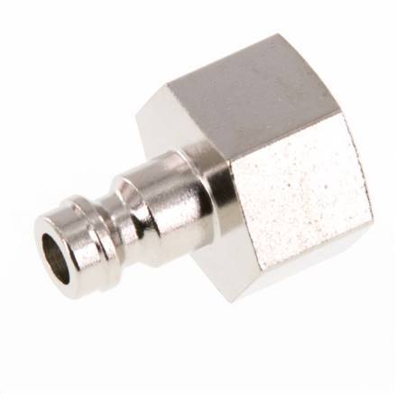 Nickel-plated Brass DN 5 Air Coupling Plug G 3/8 inch Female [2 Pieces]