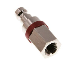 Nickel-plated Brass DN 5 Red Air Coupling Plug G 1/8 inch Female