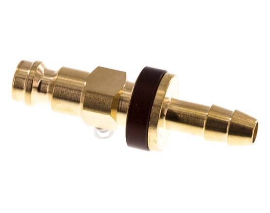 Tapón de anclaje de aire DN 5 codificado en marrón Pilar de manguera de 6 mm