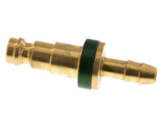 Tapón de anclaje de aire DN 5 codificado en verde Pilar de manguera de 6 mm