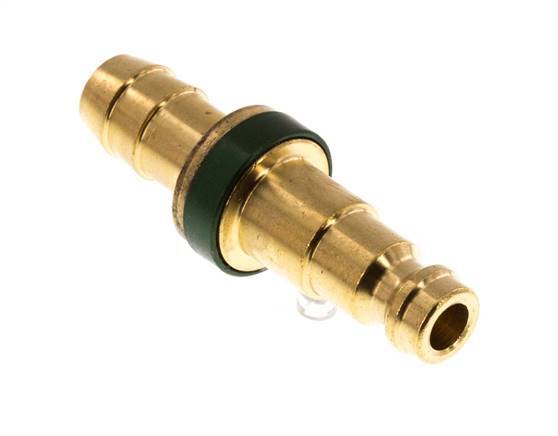Tapón de anclaje de aire DN 5 codificado en verde Pilar de manguera de 9 mm