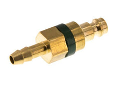 Latón DN 5 Tapón de acoplamiento de aire verde Pilar de manguera de 6 mm