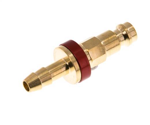 Tapón de anclaje de aire DN 5 codificado en rojo Pilar de manguera de 6 mm
