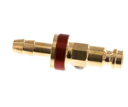 Tapón de anclaje de aire DN 5 codificado en rojo Pilar de manguera de 6 mm