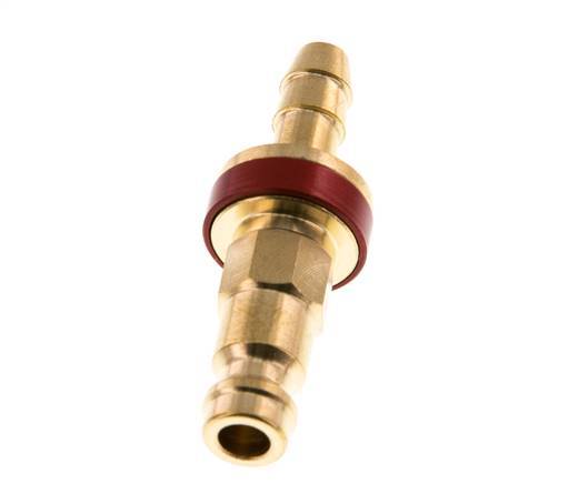 Tapón de anclaje de aire DN 5 codificado en rojo Pilar de manguera de 6 mm