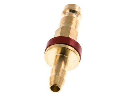 Tapón de anclaje de aire DN 5 codificado en rojo Pilar de manguera de 6 mm