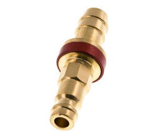 Tapón de anclaje de aire DN 5 codificado en rojo Pilar de manguera de 9 mm