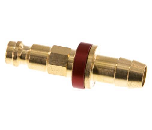 Tapón de anclaje de aire DN 5 codificado en rojo Pilar de manguera de 9 mm