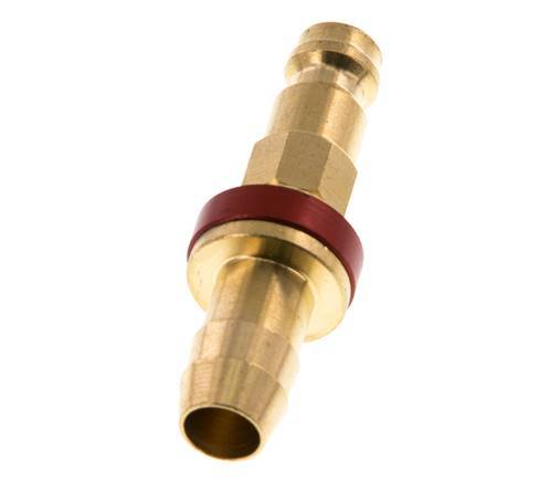 Tapón de anclaje de aire DN 5 codificado en rojo Pilar de manguera de 9 mm
