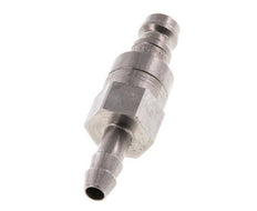 Acero inoxidable DN 5 Acoplamiento de aire Enchufe de manguera de 6 mm Doble cierre