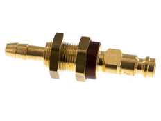 Tapón de anclaje de aire DN 5 codificado en marrón Mampara de pilar de manguera de 6 mm
