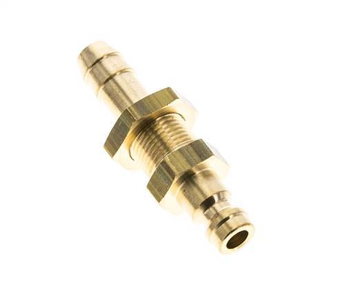 Tapón de acoplamiento de aire DN 5 de latón Mampara de pilar de manguera de 8 mm