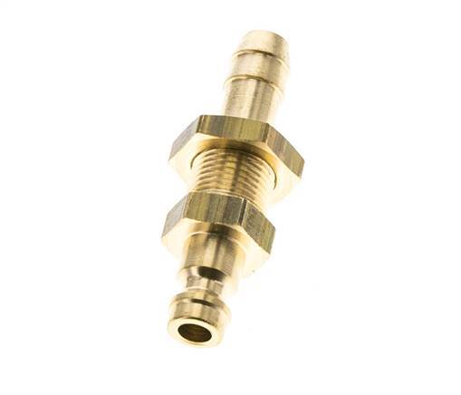 Tapón de acoplamiento de aire DN 5 de latón Mampara de pilar de manguera de 8 mm
