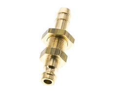 Tapón de acoplamiento de aire DN 5 de latón Mampara de pilar de manguera de 8 mm