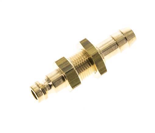 Tapón de acoplamiento de aire DN 5 de latón Mampara de pilar de manguera de 8 mm