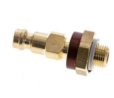 Enchufe de latón DN 5 codificado en marrón G 1/8 pulgadas macho