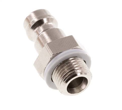 Nickel-plated Brass DN 5 Air Coupling Plug G 1/8 inch Male [5 Pieces]