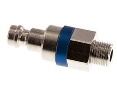 Latón niquelado DN 5 Acoplamiento de aire azul Enchufe G 1/8 pulgadas Macho