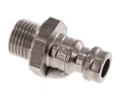 Acero inoxidable DN 5 Acoplamiento de aire Enchufe G 1/8 pulgadas Macho
