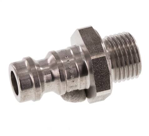 Acero inoxidable DN 5 Acoplamiento de aire Enchufe G 1/8 pulgadas Macho