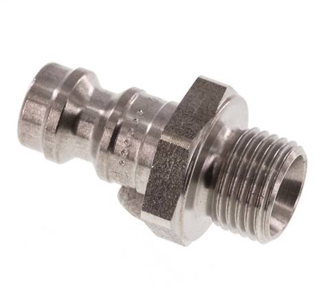 Acero inoxidable DN 5 Acoplamiento de aire Enchufe G 1/8 pulgadas Macho
