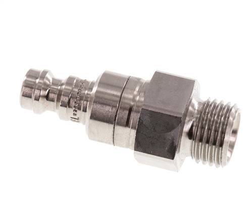 Acero inoxidable 316L DN 5 Acoplamiento de aire Enchufe G 1/4 pulgada macho de doble cierre