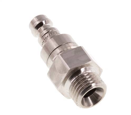 Acero inoxidable 316L DN 5 Acoplamiento de aire Enchufe G 1/4 pulgada macho de doble cierre
