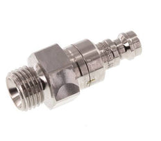 Acero inoxidable 316L DN 5 Acoplamiento de aire Enchufe G 1/4 pulgada macho de doble cierre