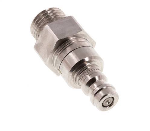 Acero inoxidable 316L DN 5 Acoplamiento de aire Enchufe G 1/4 pulgada macho de doble cierre
