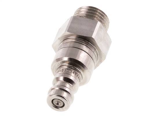 Acero inoxidable 316L DN 5 Acoplamiento de aire Enchufe G 1/4 pulgada macho de doble cierre