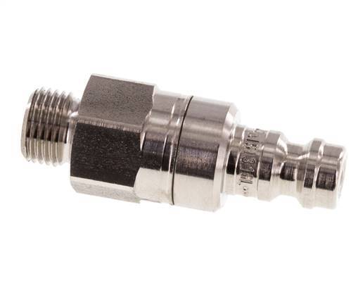 Acero inoxidable 316L DN 5 Acoplamiento de aire Enchufe G 1/8 pulgadas Macho Doble Cierre
