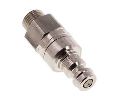 Acero inoxidable 316L DN 5 Acoplamiento de aire Enchufe G 1/8 pulgadas Macho Doble Cierre