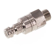 Acero inoxidable 316L DN 5 Acoplamiento de aire Enchufe G 1/8 pulgadas Macho Doble Cierre