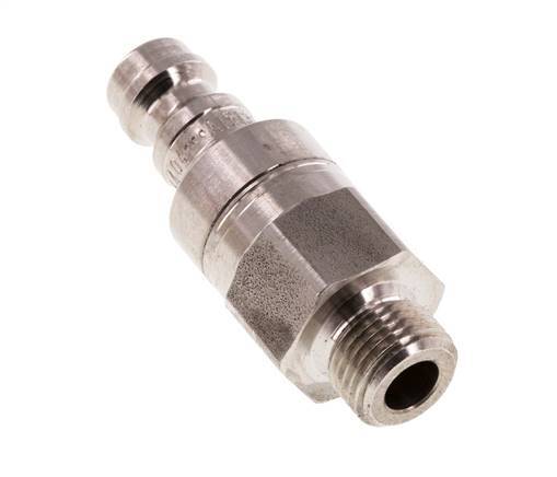 Acero inoxidable 316L DN 5 Acoplamiento de aire Enchufe G 1/8 pulgadas Macho Doble Cierre