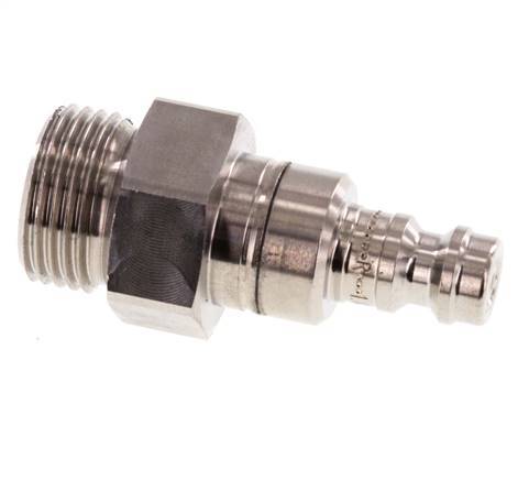Acero inoxidable 316L DN 5 Acoplamiento de aire Enchufe G 3/8 pulgadas macho de doble cierre