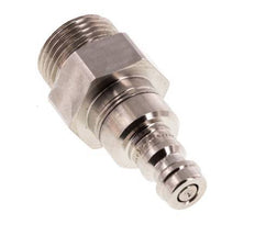 Acero inoxidable 316L DN 5 Acoplamiento de aire Enchufe G 3/8 pulgadas macho de doble cierre
