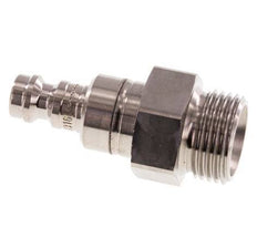 Acero inoxidable 316L DN 5 Acoplamiento de aire Enchufe G 3/8 pulgadas macho de doble cierre