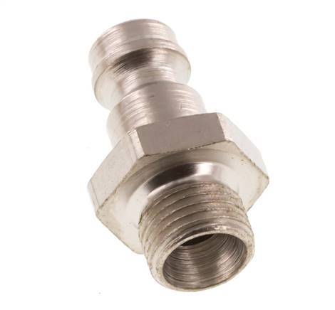 Hardened steel DN 5 Air Coupling Plug G 1/8 inch Male [2 Pieces]