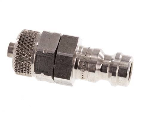 Acero inoxidable 316L DN 5 Tapón de acoplamiento de aire 4x6 mm Tuerca de unión