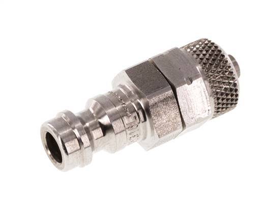 Acero inoxidable 316L DN 5 Tapón de acoplamiento de aire 4x6 mm Tuerca de unión