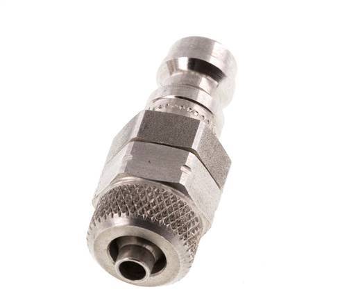Acero inoxidable 316L DN 5 Tapón de acoplamiento de aire 4x6 mm Tuerca de unión